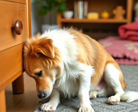 knabbert Möbel an Hausmittel Hund