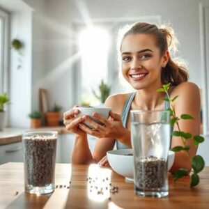 Stärken Sie Ihren Körper mit den wertvollen Inhaltsstoffen von Chia Samen.